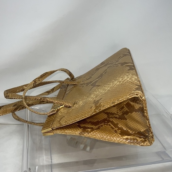 Susan Gail Python Structured Hand Bag Shoulder Bag - Picture 7 of 12